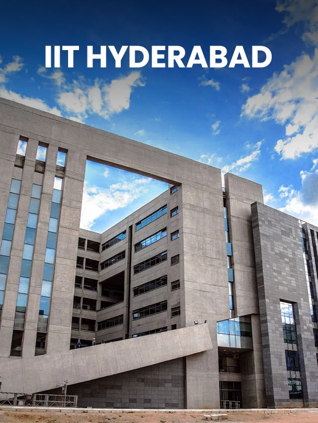 Front view of IIT Hyderabad Building; Concept of IIT Hyderabad Internship 2024