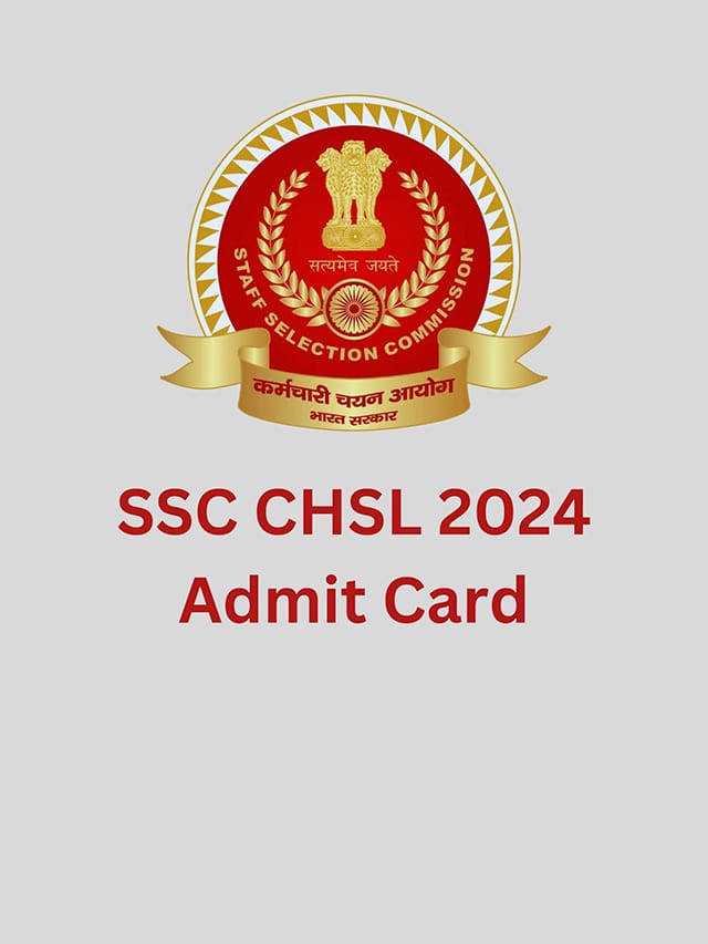 SSC logo concept with SSC CHSL 2024 Admit card written