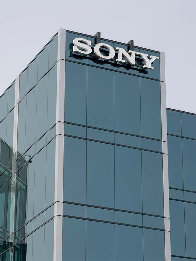 Sony logo is seen at the headquarters of Sony Interactive Entertainment; concept of opportunity for a Paid Internship at Sony Research India