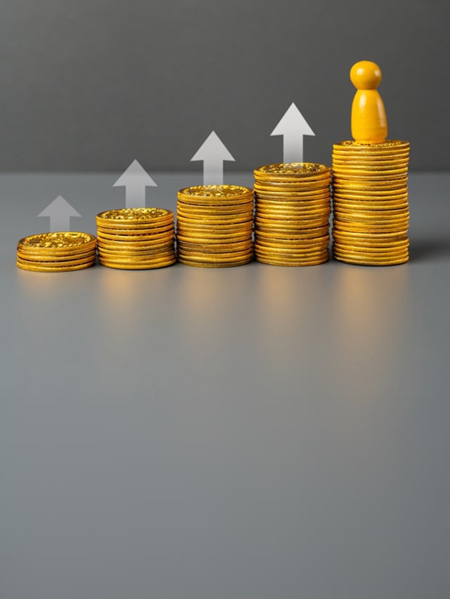 A chess pawn standing at the highest salary level, concept of salary growth through the top 10 high-income skills to learn in 2025