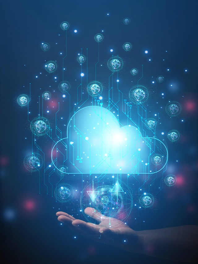 cloud technology concept; man hand showing virtual cloud in metaverse; concept of Top Companies Hiring Cloud Engineer in Mid August 2024